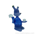 Blue Rabbit Glass Cigarette Pot
